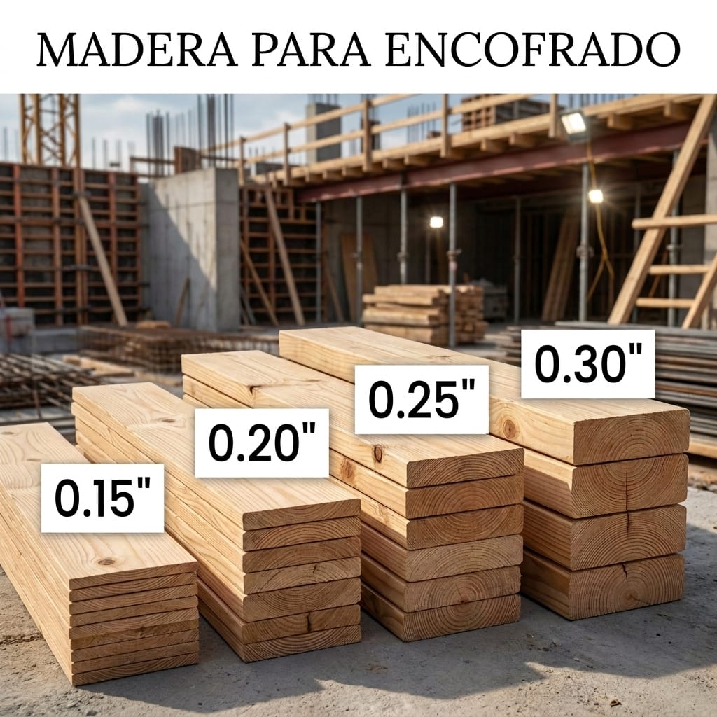 Tablas para Encofrar 0.30