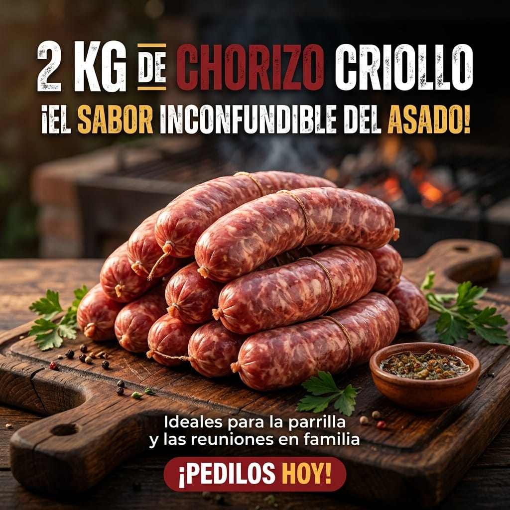 2 Kg de Chorizo Criollo