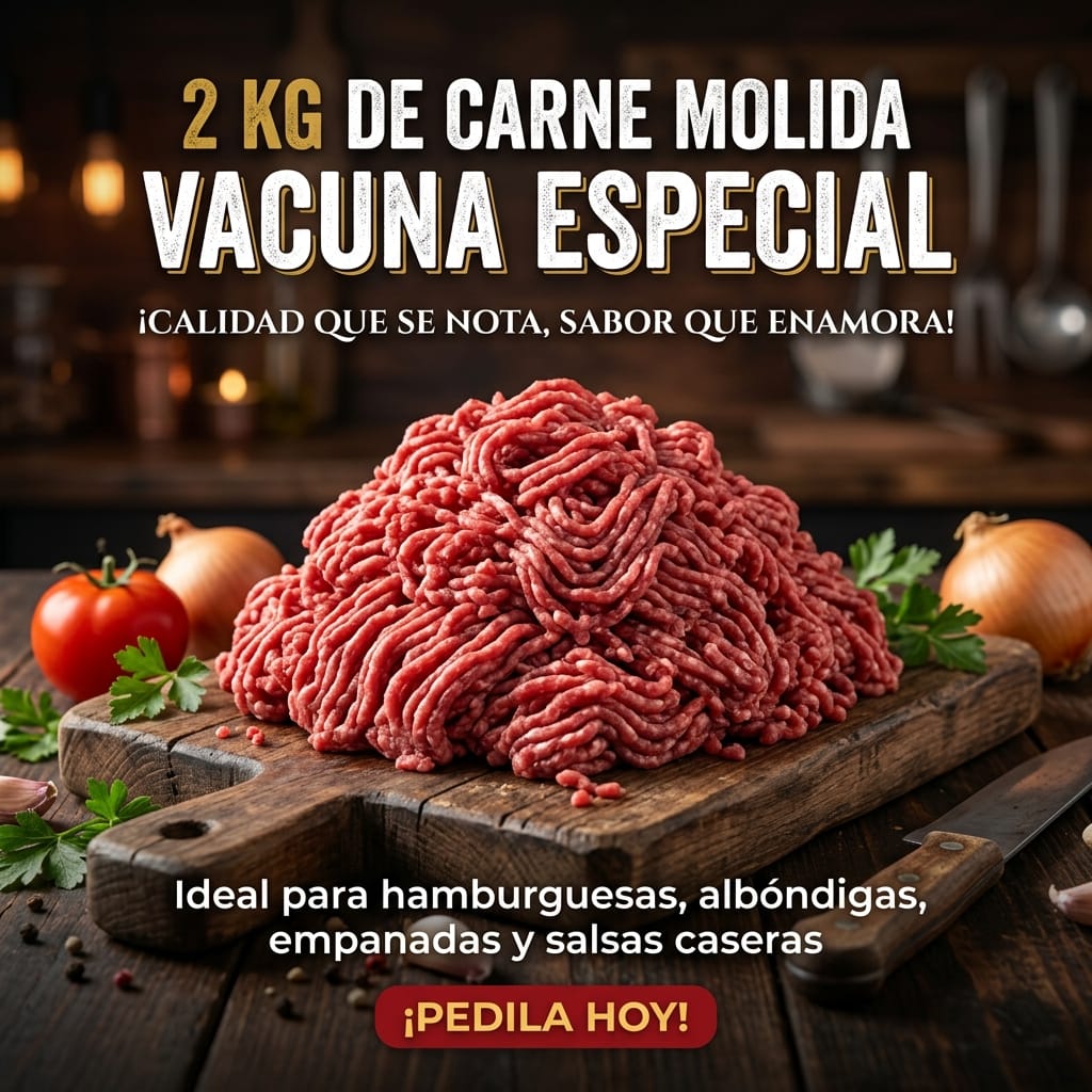 2 Kg de Molida Vacuna Especial