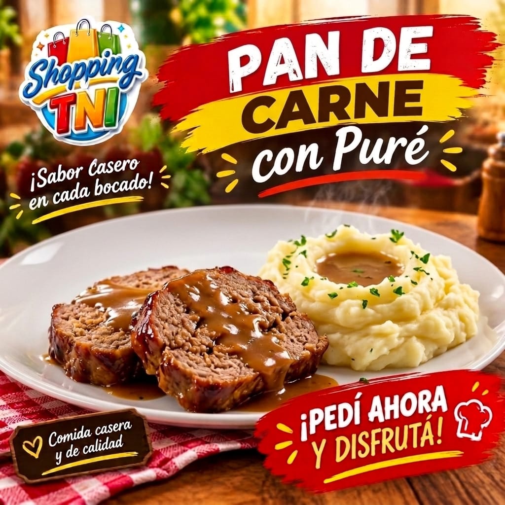 Pan de Carne con Puré